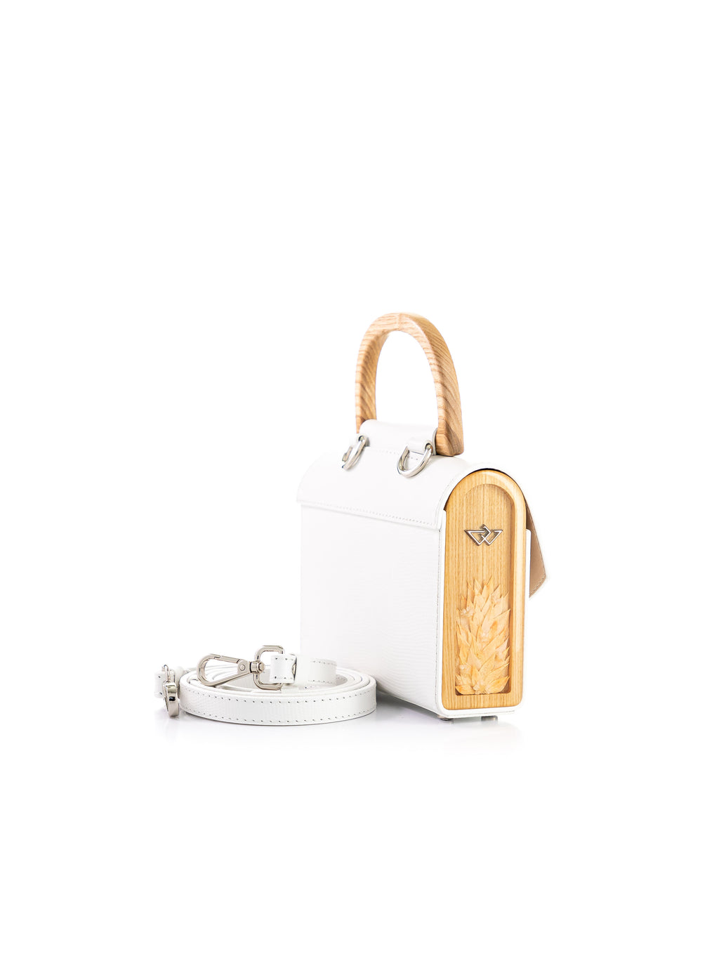 Aurora Mini White Saffiano