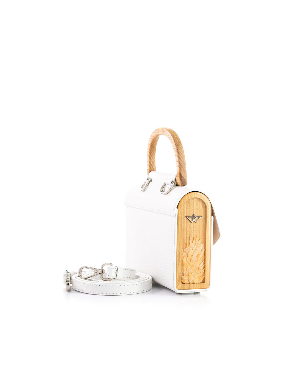 Aurora Mini White Saffiano
