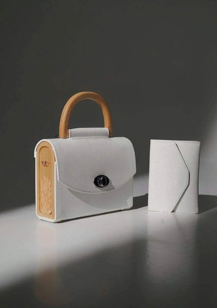 AURORA MINI WHITE SAFFIANO - BlackwoodUkraine