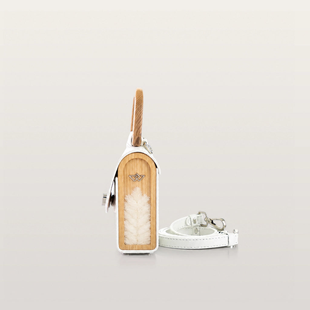 Aurora Mini White Saffiano