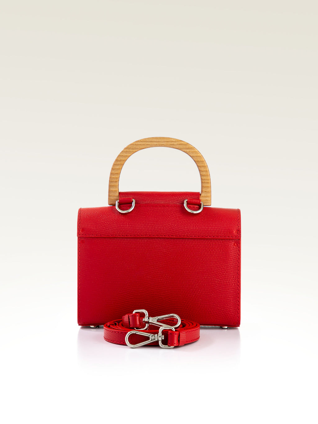 AURORA MINI RED SAFFIANO