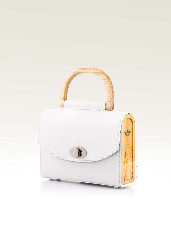 AURORA MINI BLANCO SAFFIANO