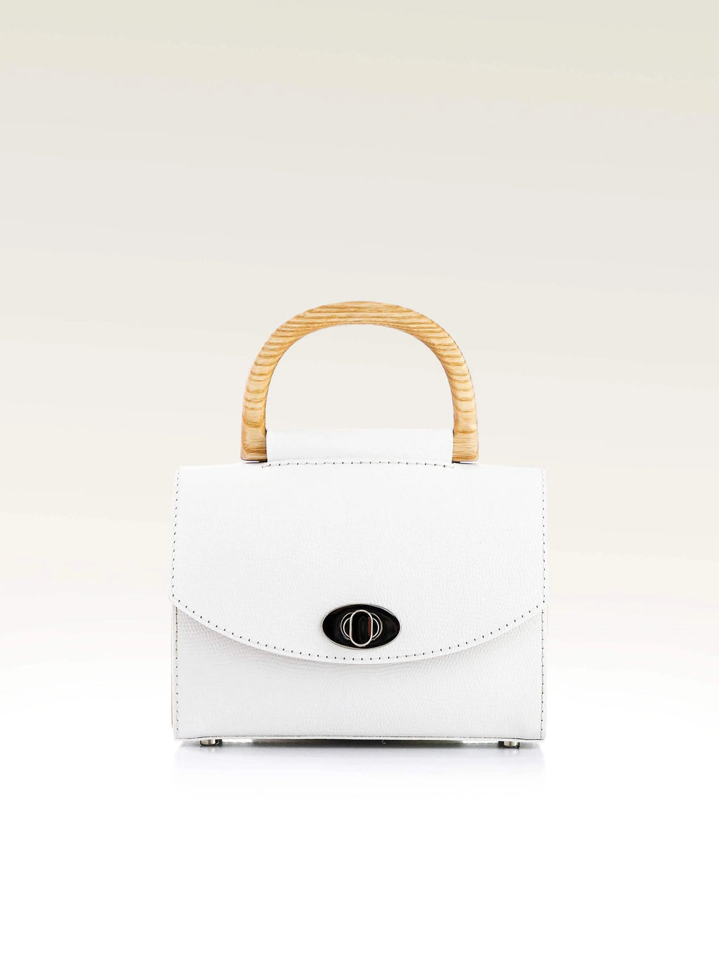 AURORA MINI WHITE SAFFIANO