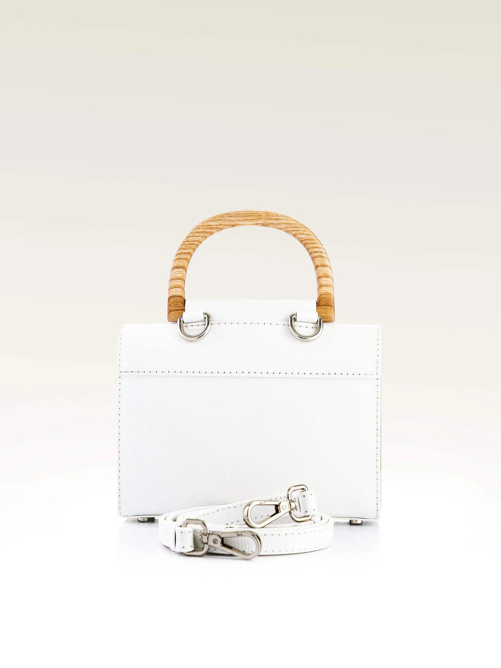 AURORA MINI WHITE SAFFIANO