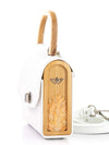 AURORA MINI WHITE SAFFIANO