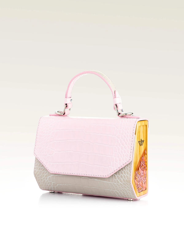 FJORD MINI PINK/BEIGE CROCO