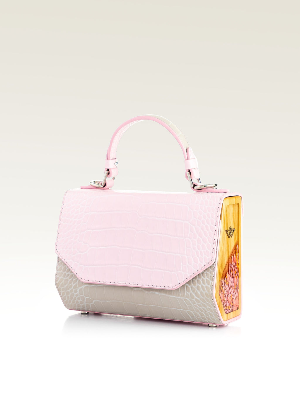 FJORD MINI PINK/BEIGE CROCO