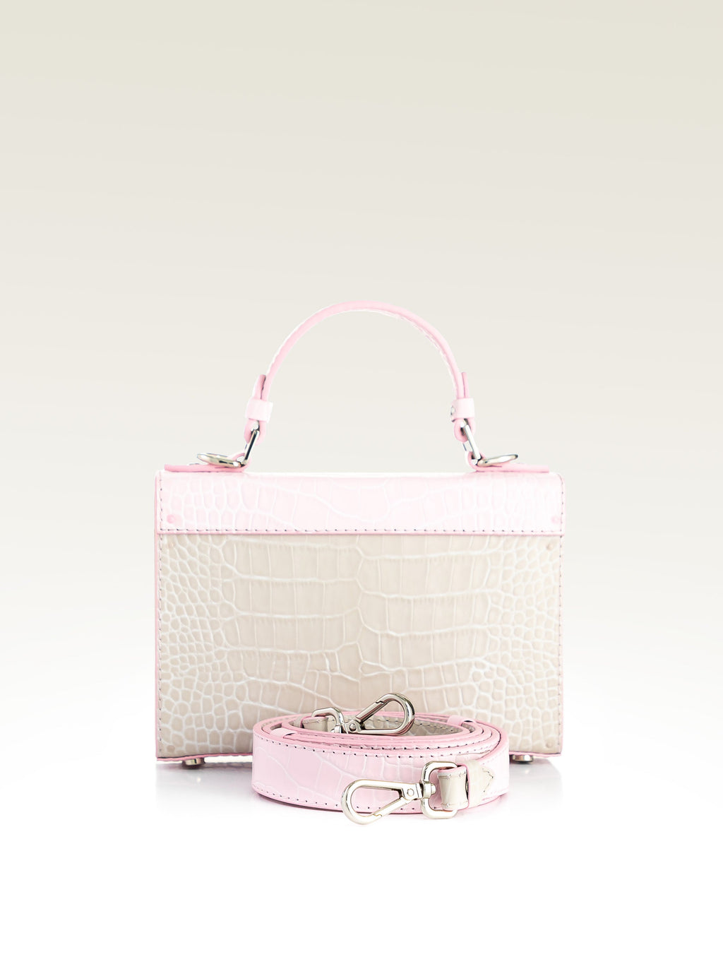 FJORD MINI PINK/BEIGE CROCO