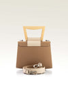 SANDY MINI BEIGE/CAPPUCCINO SAFFIANO