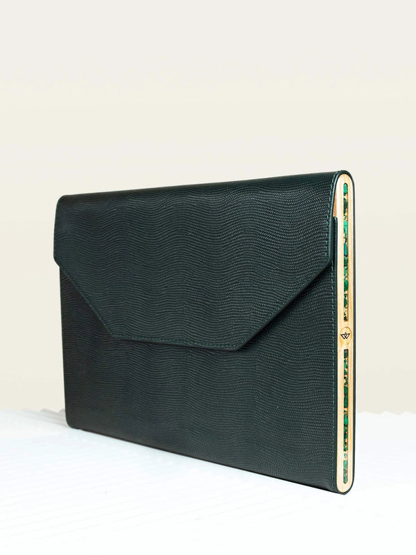 MacBook Case GREEN SAFFIANO