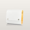 White clutch bag - Blizzard White Saffiano BLACKWOOD