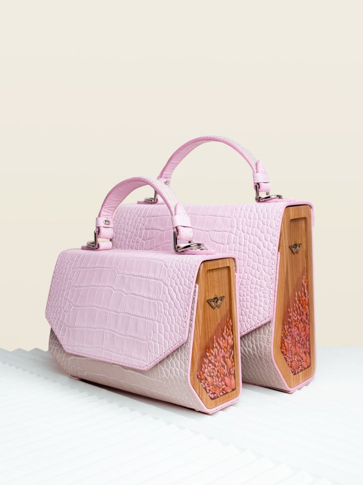 FJORD MINI PINK/BEIGE CROCO