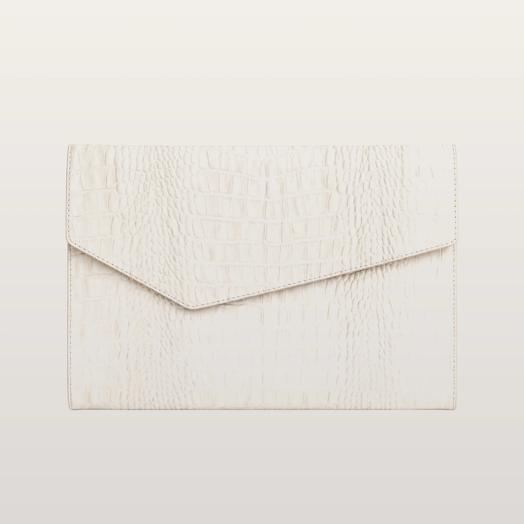 MacBook Case BEIGE CROCO