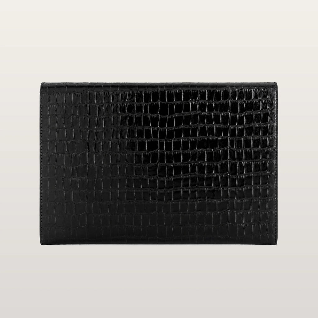 MacBook Case Black Croco -Blackwoodbags