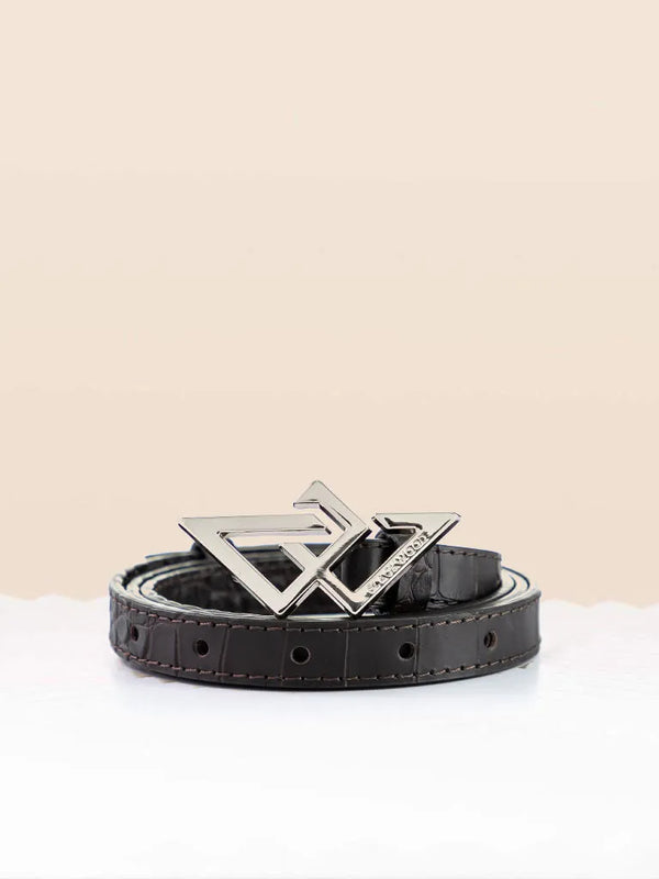 GÜRTEL TIEFBRAUN KROKO