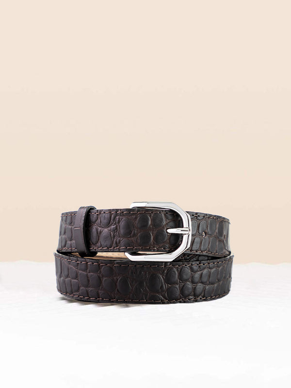 GÜRTEL CHOCOLATE CROCO Wrap-Around