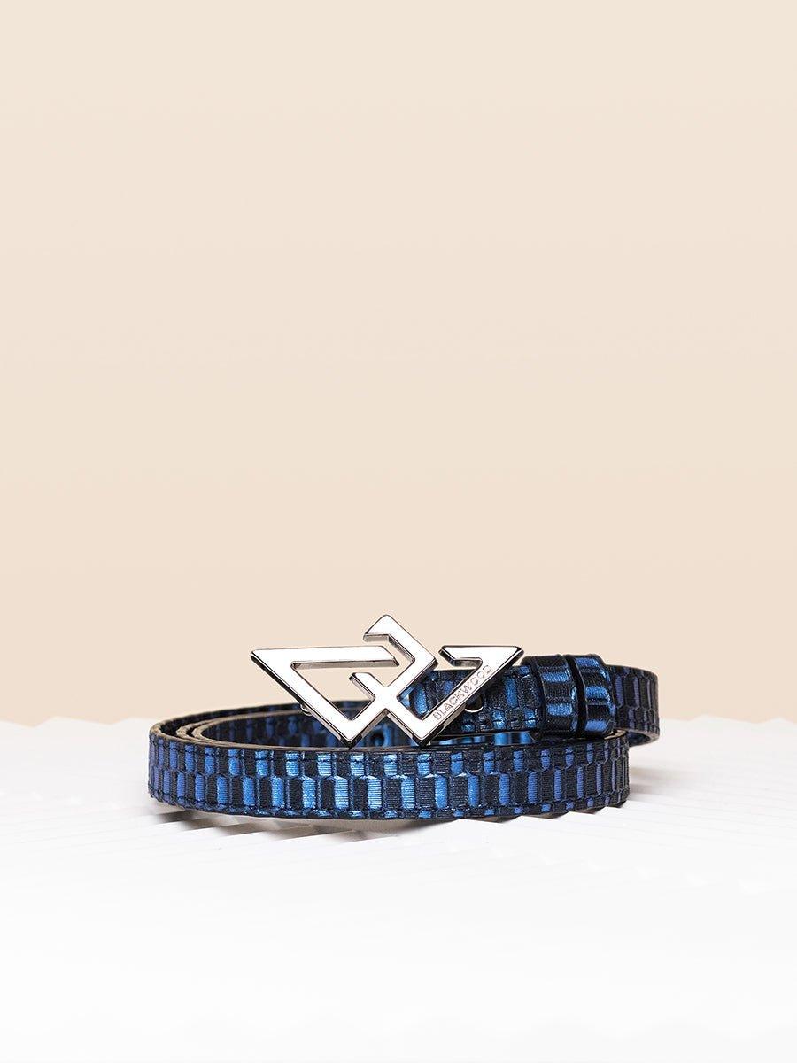 BELT BLUE BRAIDED Blue