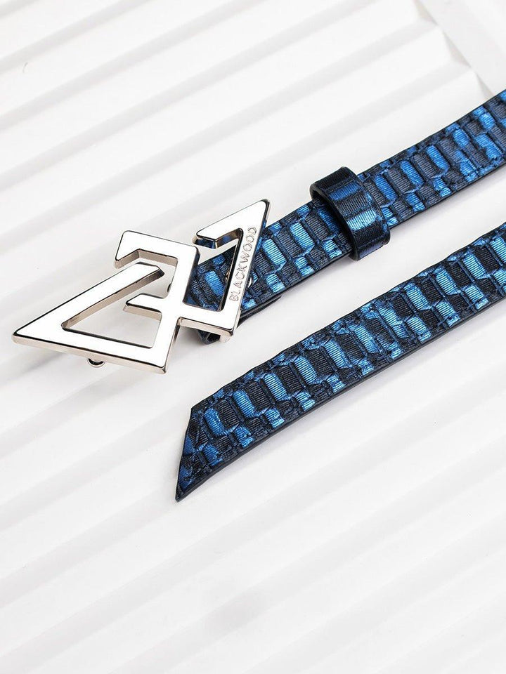 BELT BLUE BRAIDED