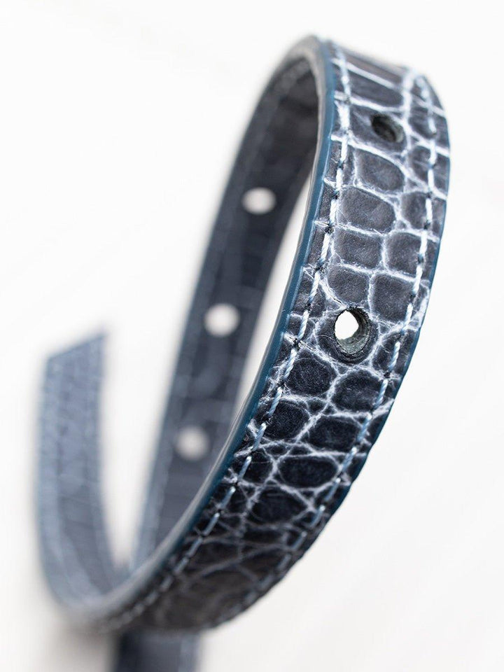 BELT BLUE GRAPHITE CROCO