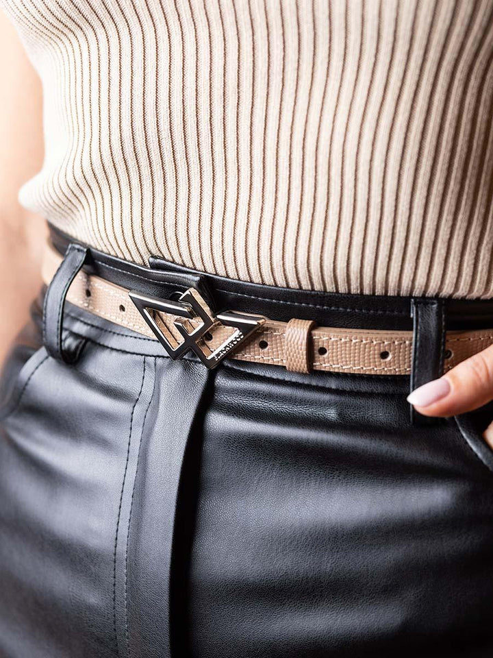 BELT CAPUCCINO SAFFIANO