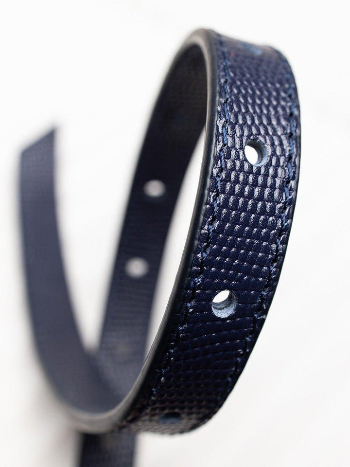 BELT DEEP BLUE SAFFIANO