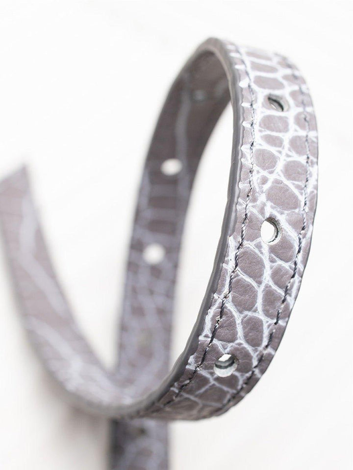 BELT GREY CROCO