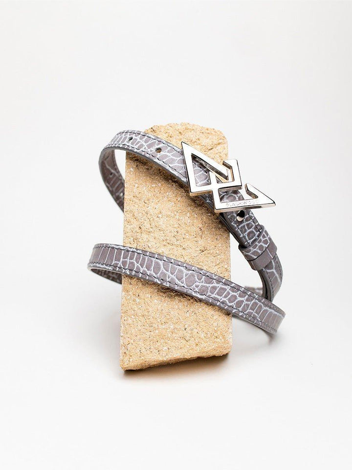 BELT GREY CROCO