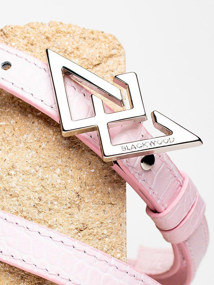 BELT PINK CROCO