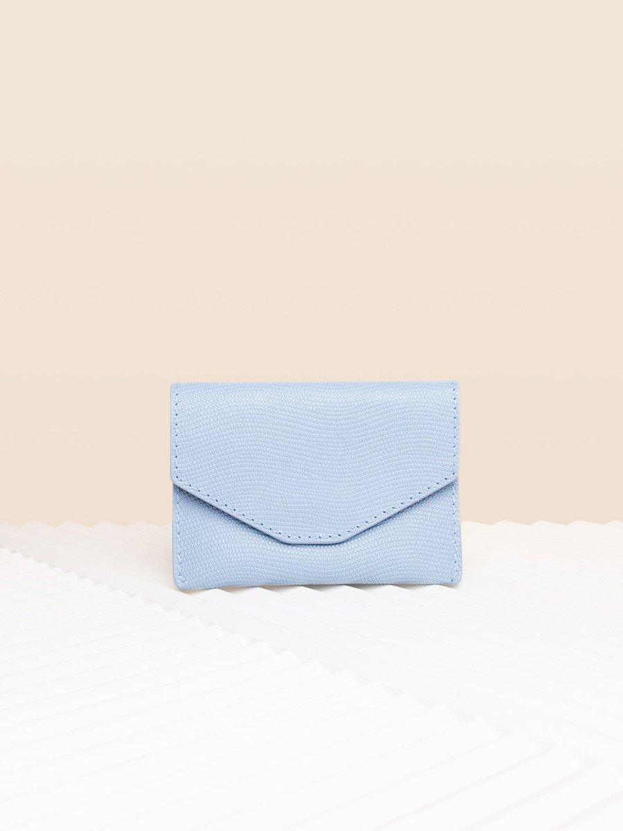 CARDHOLDER BLUE SAFFIANO