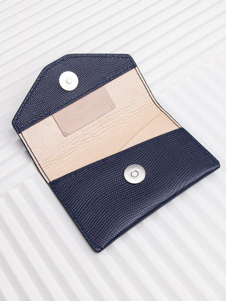 CARDHOLDER DARK BLUE SAFFIANO