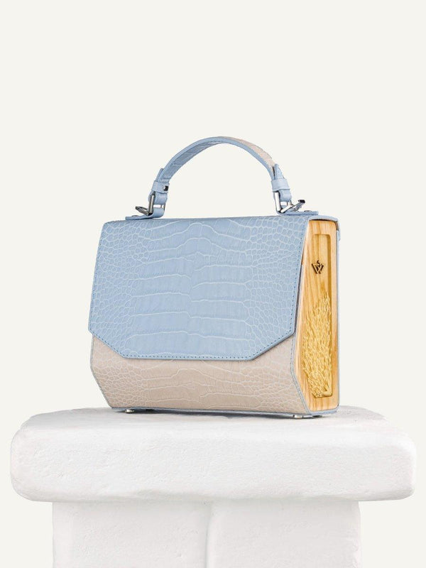 FJORD BLUE/BEIGE CROCO