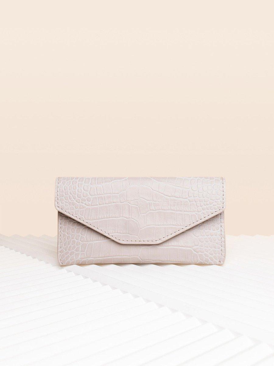 WALLET BEIGE CROCO