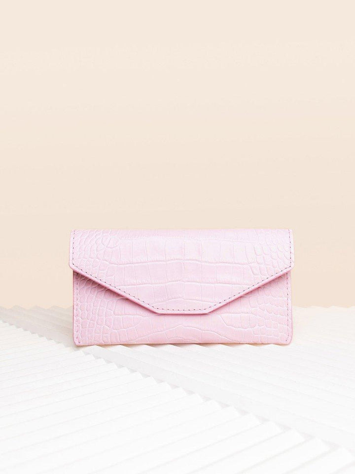 WALLET PINK CROCO