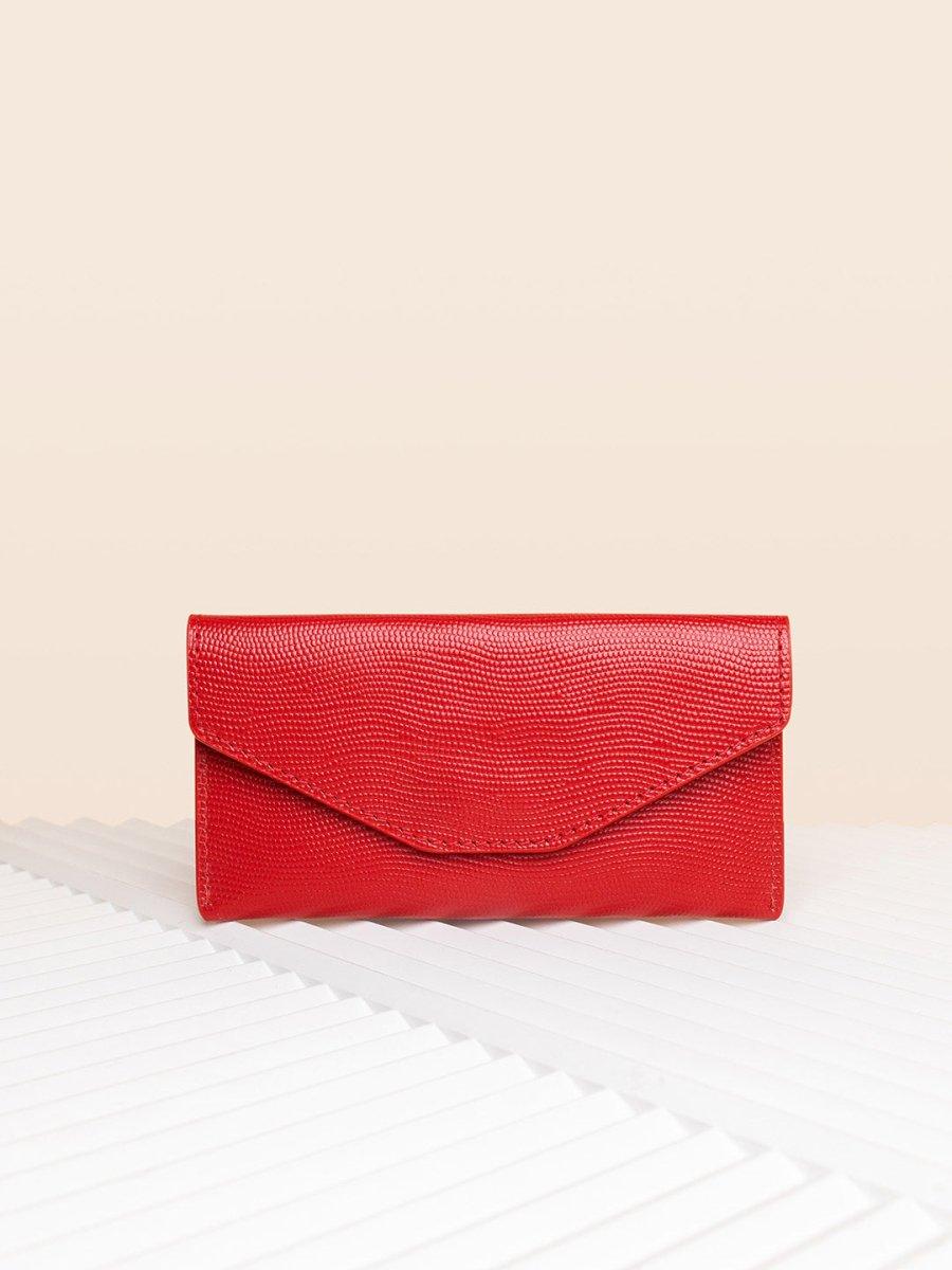 WALLET RED SAFFIANO