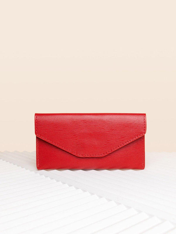 WALLET RED SAFFIANO