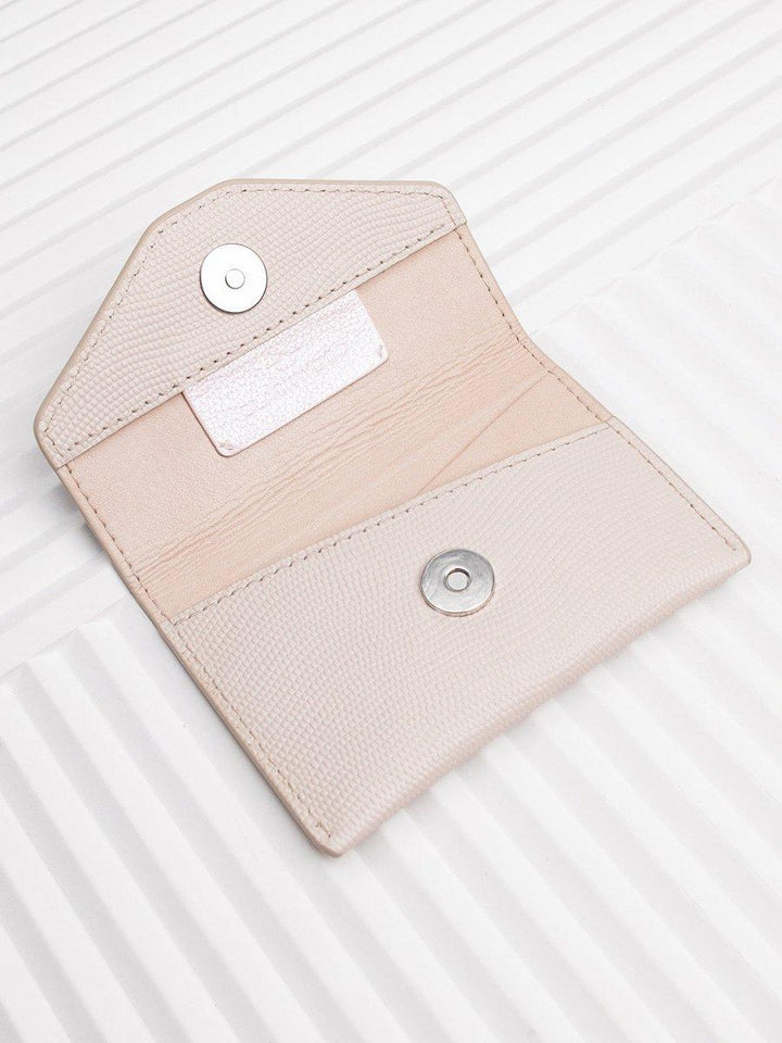 CARDHOLDER BEIGE SAFFIANO