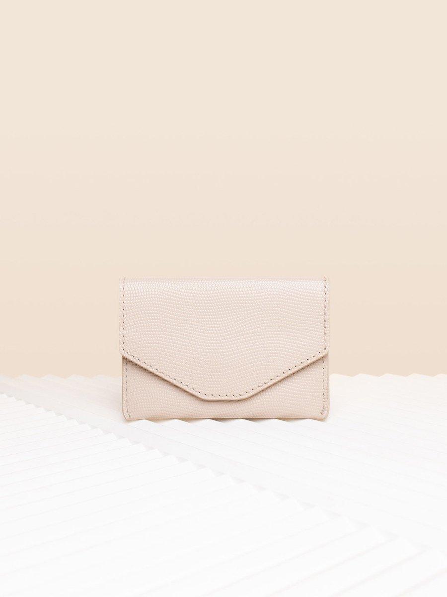 CARDHOLDER BEIGE SAFFIANO