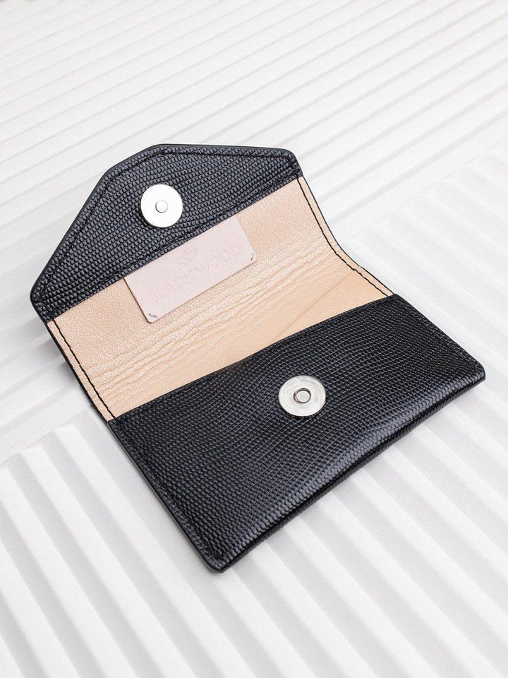 CARDHOLDER BLACK SAFFIANO