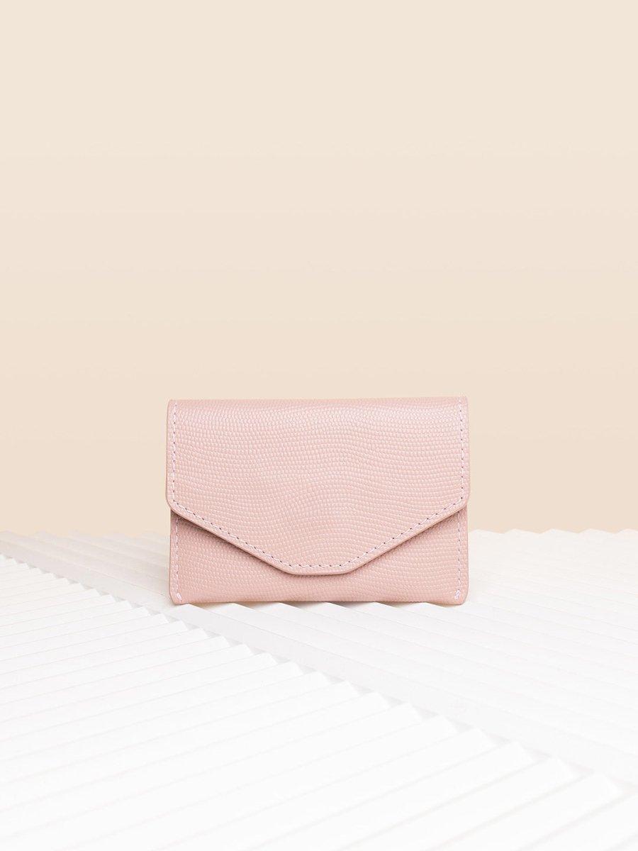 CARDHOLDER ROSE SAFFIANO