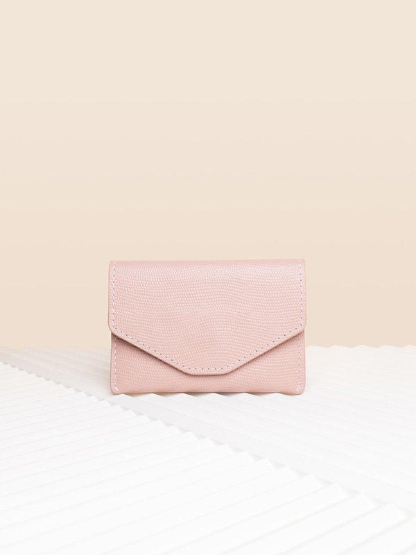 CARDHOLDER ROSE SAFFIANO