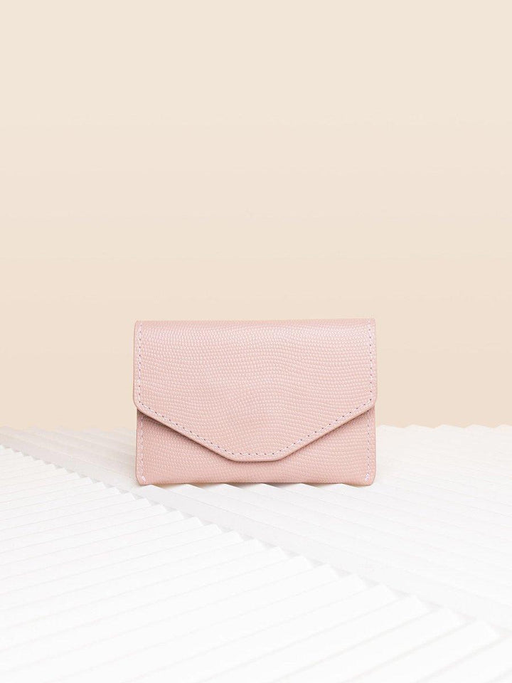 CARDHOLDER ROSE SAFFIANO