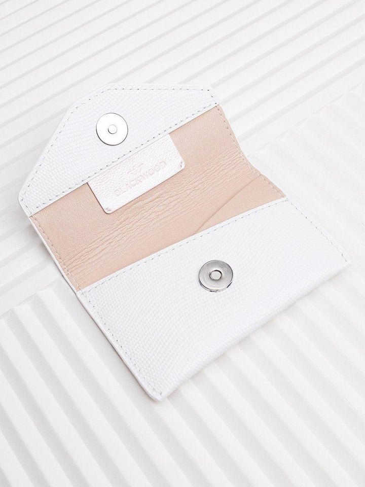 CARDHOLDER WHITE SAFFIANO