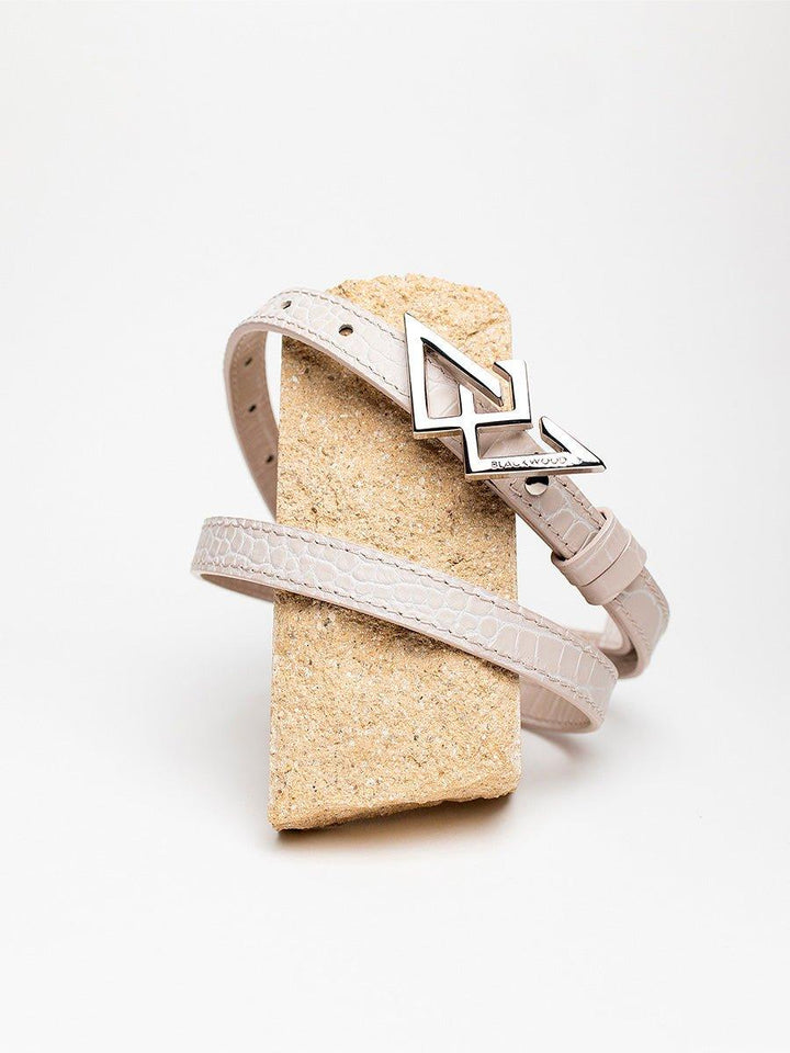 BELT BEIGE CROCO