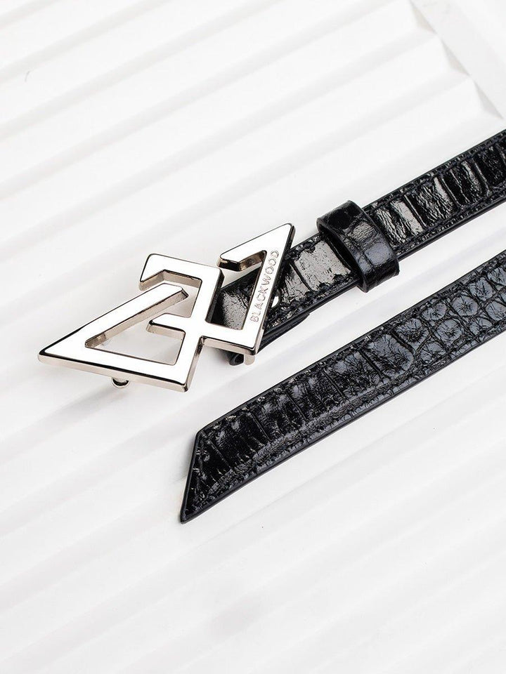 BELT BLACK CROCO