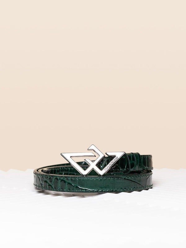 BELT GREEN CROCO