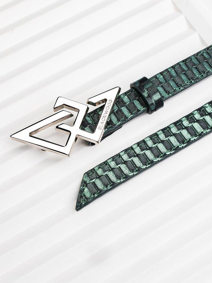 BELT GREEN BRAIDED