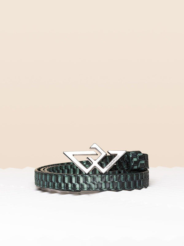 BELT GREEN BRAIDED