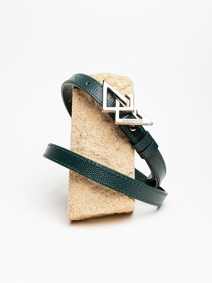 BELT GREEN SAFFIANO