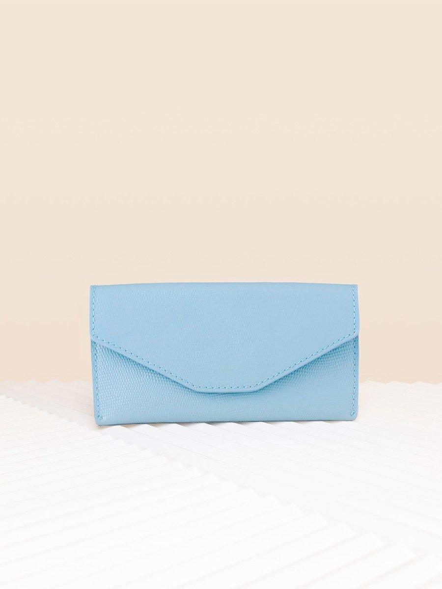 WALLET LIGHT BLUE SAFFIANO